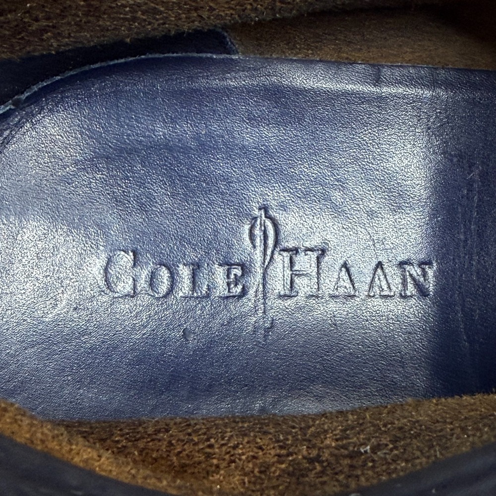 Cole Haan Martin Wedge Wingtip Boots Mens 13 M Brown Leather Lace Up Vibram Sole - Picture 10 of 11